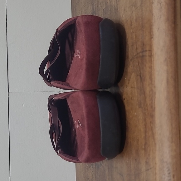 Vionic Sandals Women's sz 9 Claire Purple Suede Leather Slip On Mule Slides - Picture 3 of 11